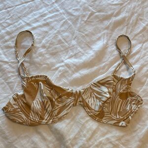 Madewell Leaf Print Bikini Top